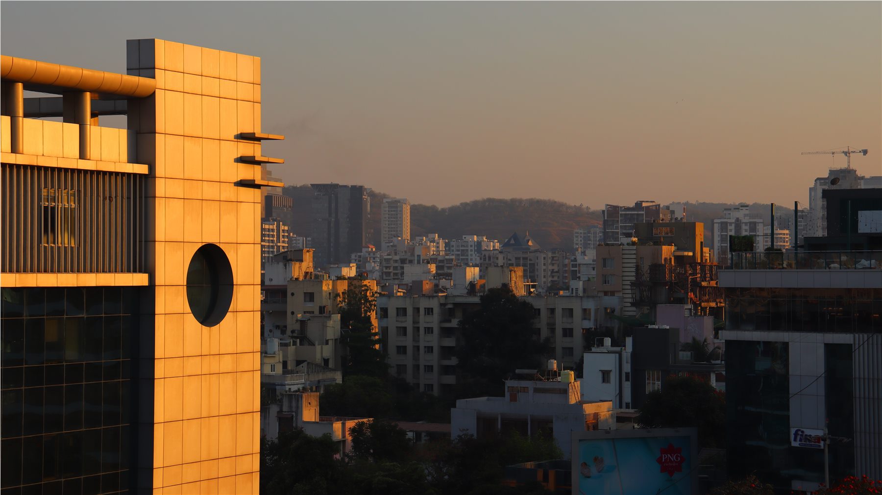 A city view from the TechnoEdge office in Pune