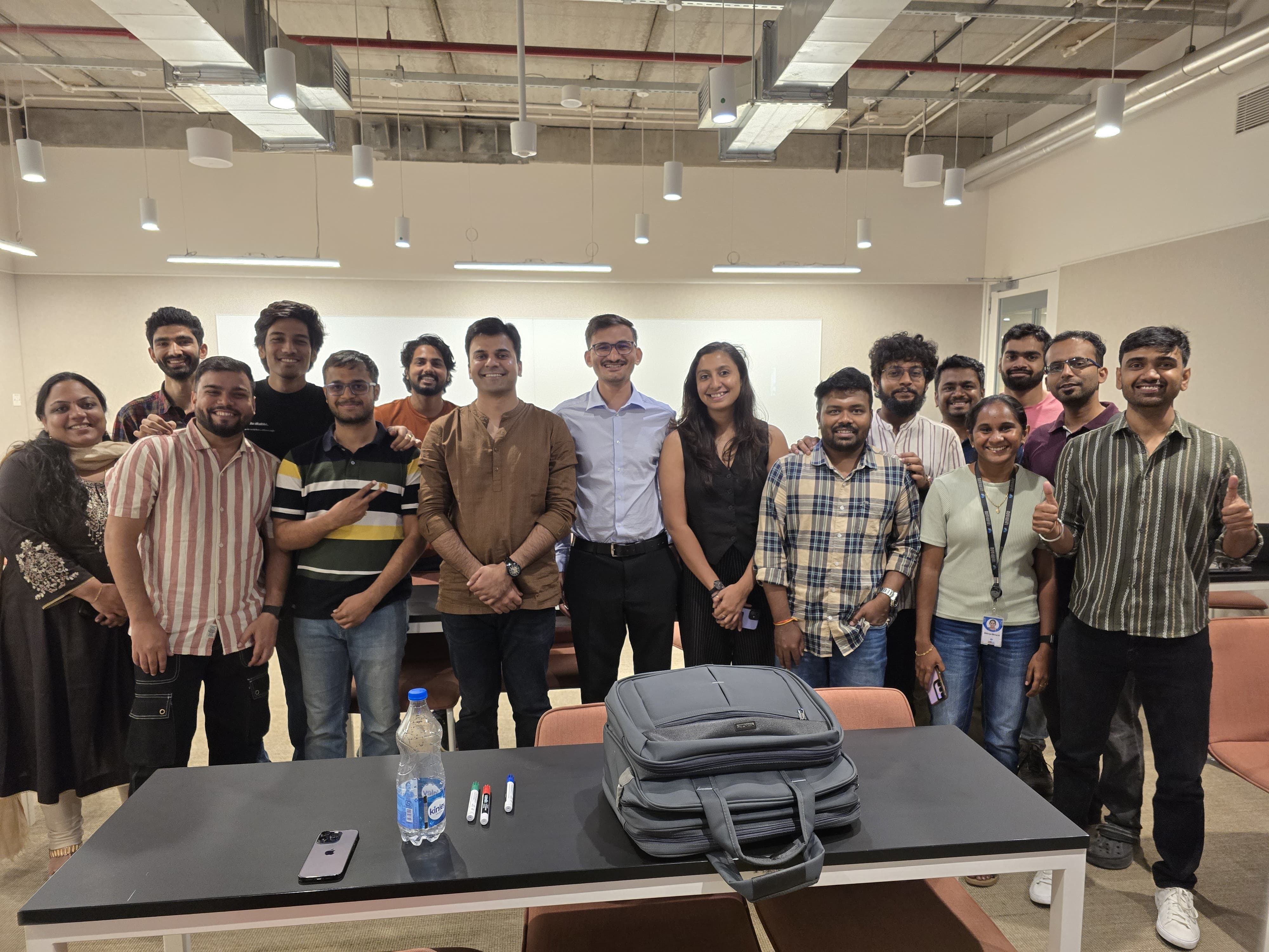 Training cohort gathered after a learning session