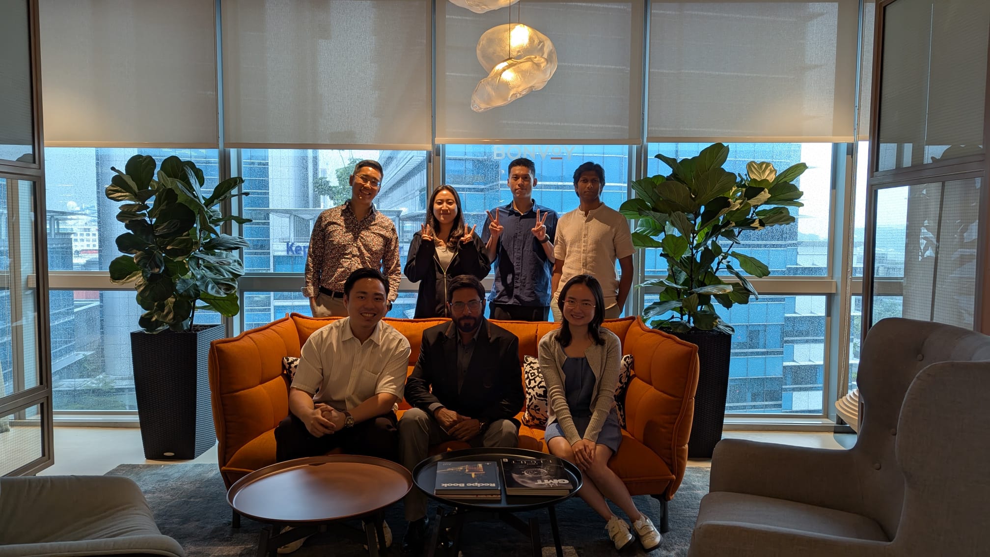 International learning team gathered after a workshop